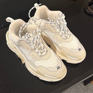 Balenciaga Cream Sneakers
